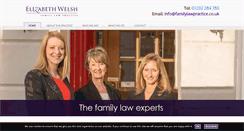 Desktop Screenshot of elizabethwelshfamilylaw.co.uk