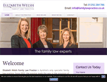 Tablet Screenshot of elizabethwelshfamilylaw.co.uk